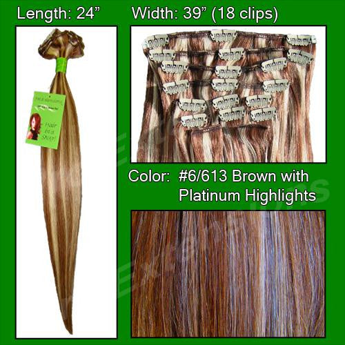 #6-613 Chestnut Brown w- Platinum Highlights - 24 inch REMI Discount