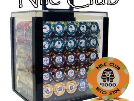 1000 Ct Standard Breakout Nile Club Chip Set - Acrylic Case Online