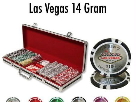 500 Ct - Pre-Packaged - Las Vegas 14 G - Black Aluminum Hot on Sale