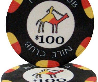 $100 Nile Club 10 Gram Ceramic Poker Chip Online