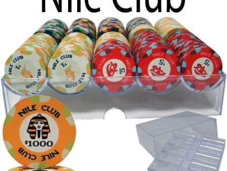 200 Ct Custom Breakout Nile Club Chip Set in Acrylic Tray Online now