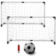 Set of Two Youth Soccer Goals with Soccer Ball and Pump For Sale