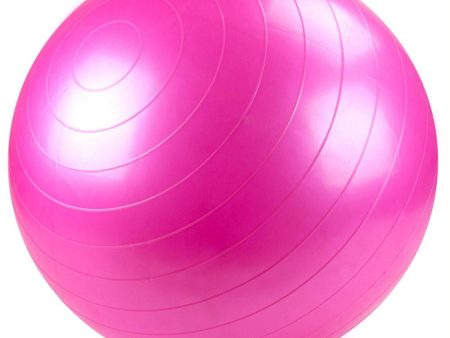 55cm Pink Exercise Ball with Foot Pump For Sale