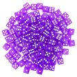 100 Purple Dice - 16 mm Online now