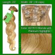 #27-613 Blonde w- Platinum Highlights - 20 inch Body Wave Supply