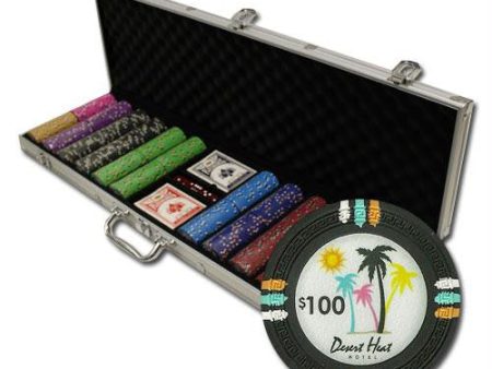 600Ct Claysmith Gaming  Desert Heat  Chip Set in Aluminum Discount