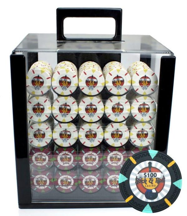 1000Ct Claysmith Gaming  Rock & Roll  Chip Set in Acrylic Online