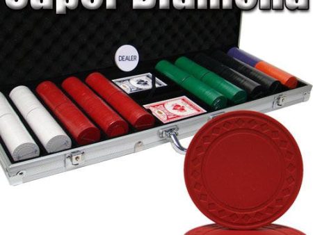 Standard Breakout 500 Ct Super Diamond Chip Set - Aluminum For Discount