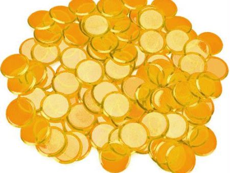 100 Pack Orange Bingo Chips Cheap